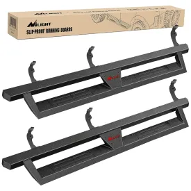 2015-2023 Chevy Colorado/GMC Canyon Crew Cab Running Boards Dual-Stage Textured Black Powder Coated Slip-Proof Side Step Nerf Bars Running Boards