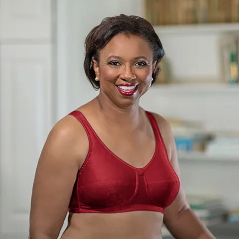 ABC Rose Contour Mastectomy Bra Ruby Red