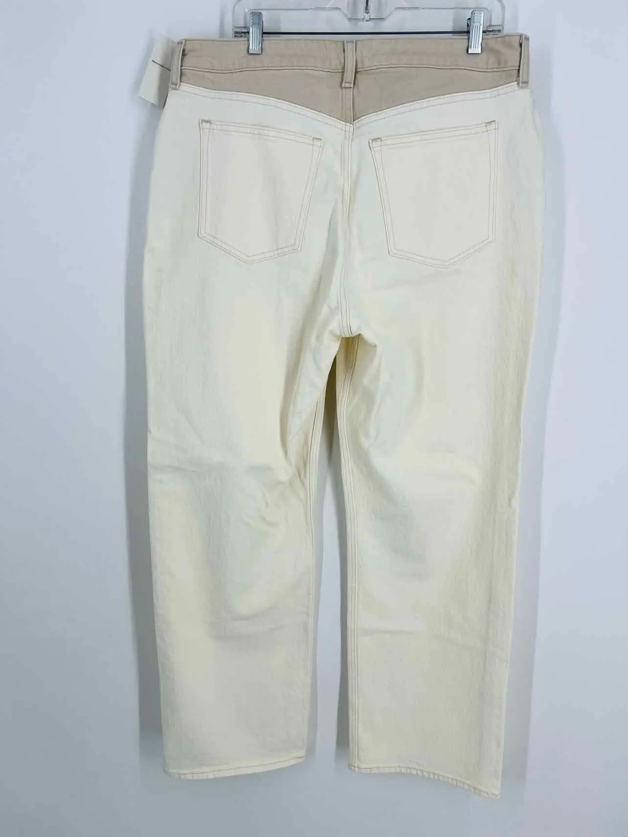 Abercrombie & Fitch Size 16 Cream Denim NEW Jeans Jeans