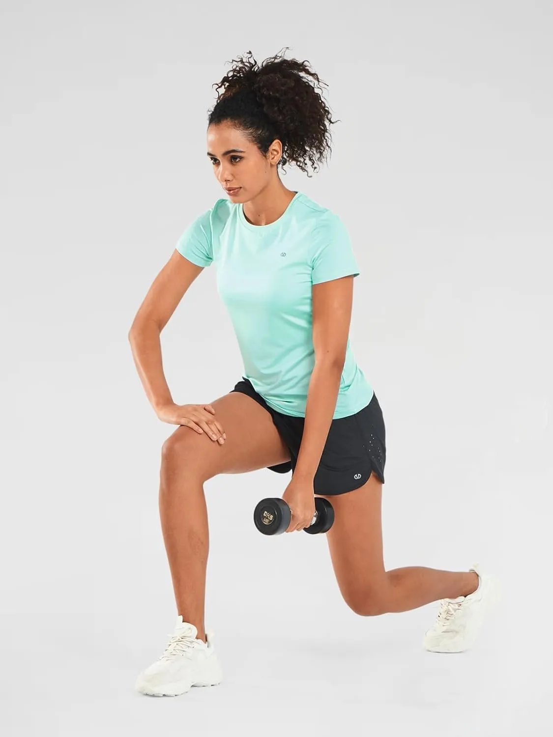 ALLZERO Feel Fit Workout Tops for Women Short Sleeve T-Shirts Breathable Athletic Tees for Yoga Running Gym Activewear