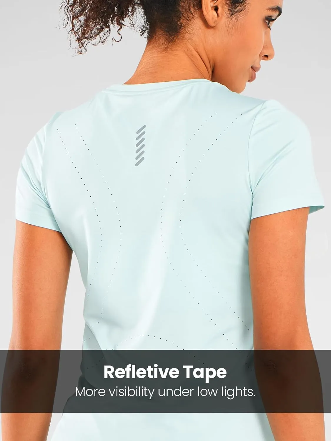 ALLZERO Feel Fit Workout Tops for Women Short Sleeve T-Shirts Breathable Athletic Tees for Yoga Running Gym Activewear