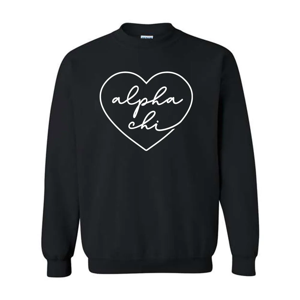 Alpha Chi Omega// Heart Hoodie