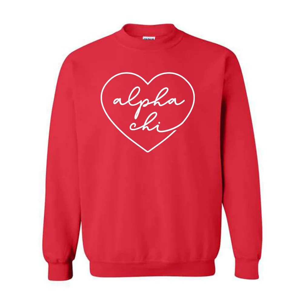 Alpha Chi Omega// Heart Hoodie