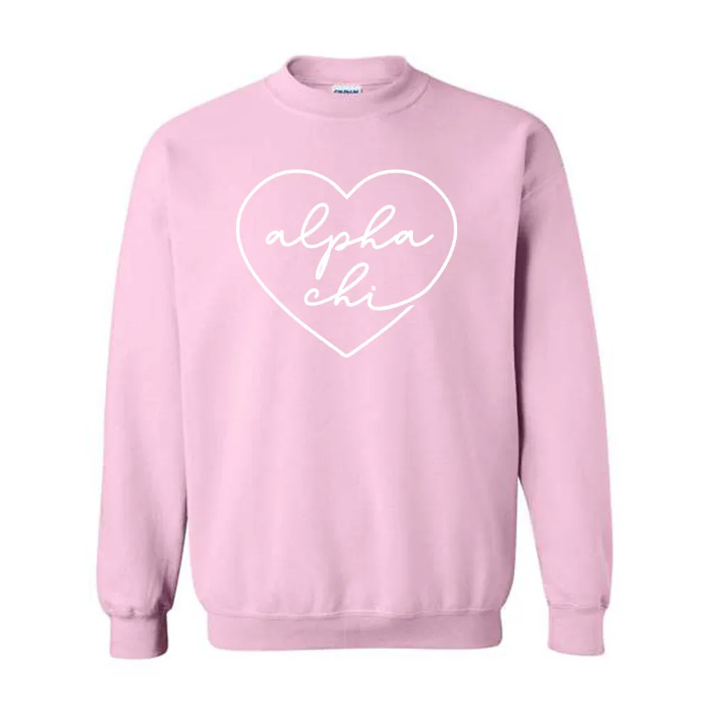 Alpha Chi Omega// Heart Hoodie