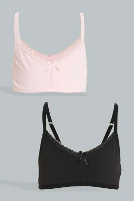 Assorted Seamless Bra Set With a Bow (Pack of 2)