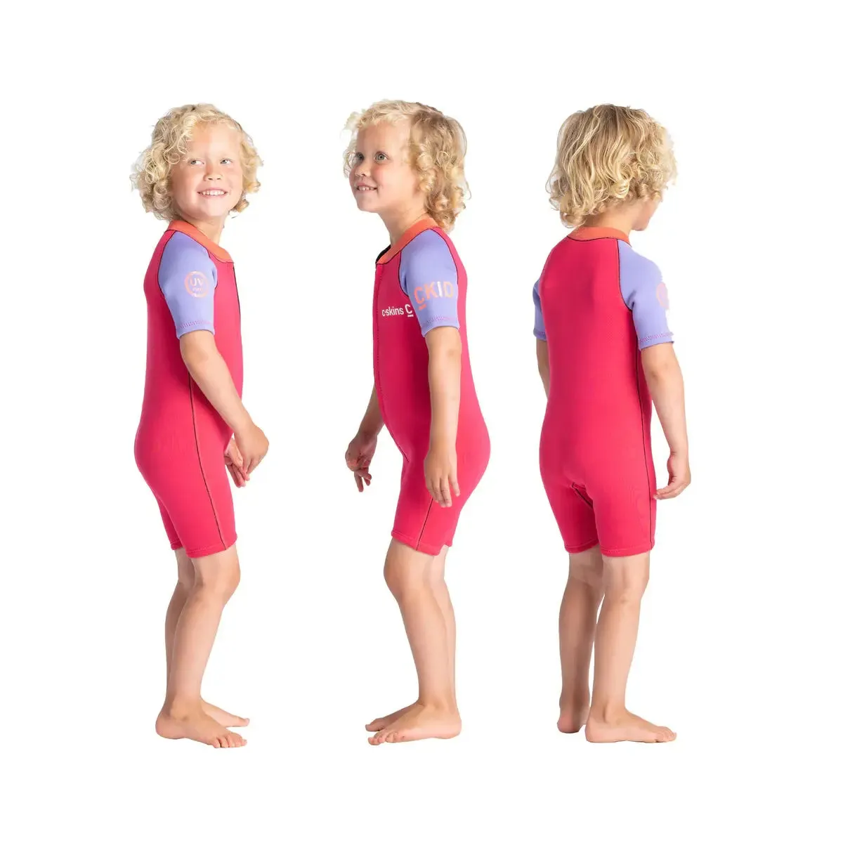 Baby C-KID Shortie Wetsuit - Coral/Lilac