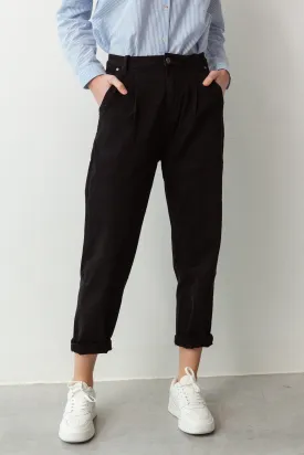 Basile Mom Jeans Black