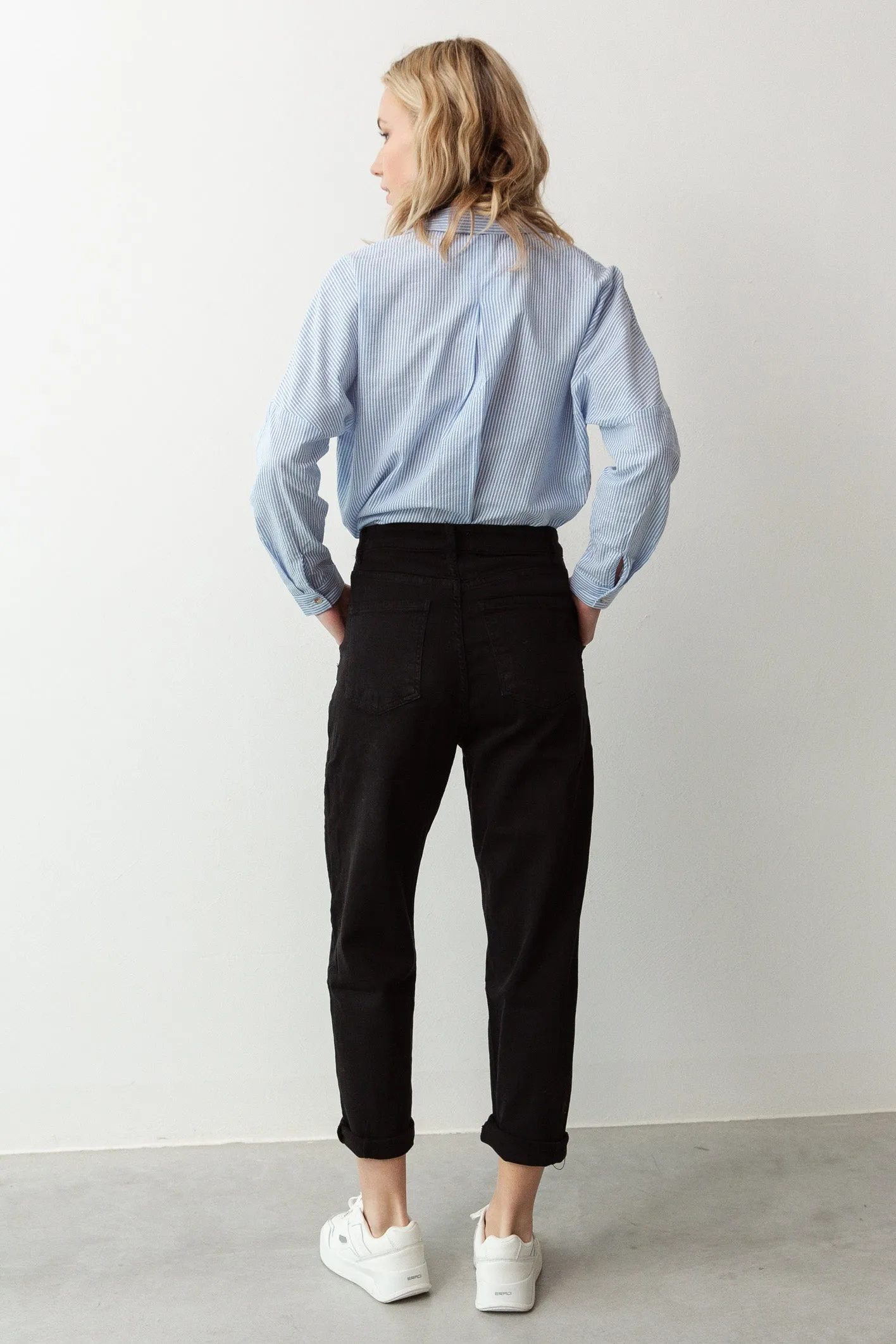 Basile Mom Jeans Black