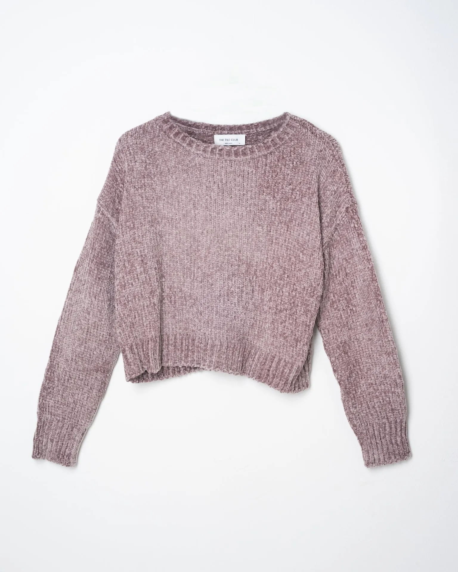 Billie Chenille Crewneck Charcoal