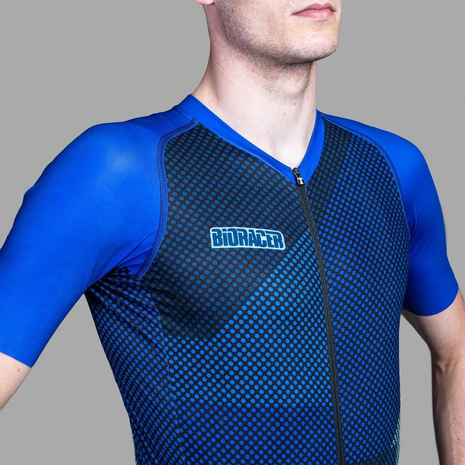 Bioracer Men'S Spitfire Jersey - Blue Blitzz