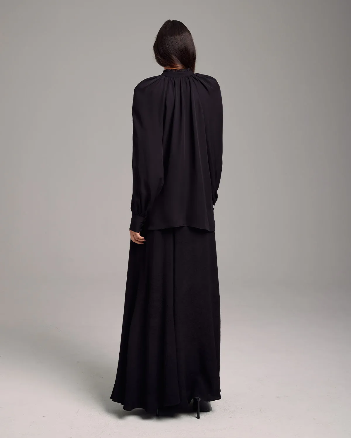 Bishop Sleeve Blouse in Georgette Silk