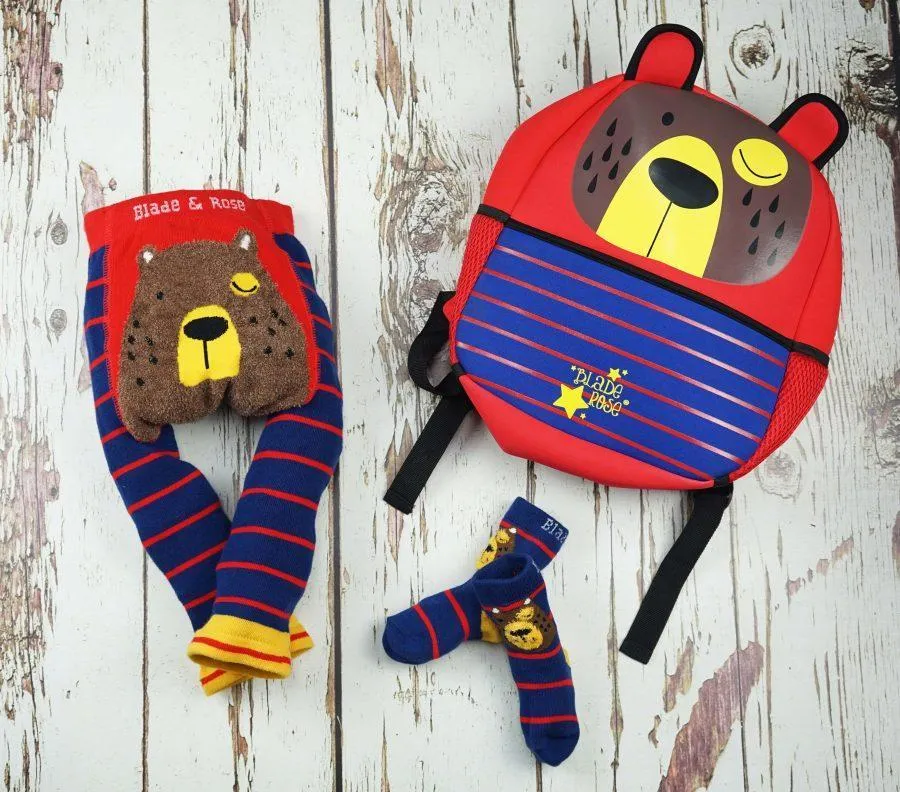 Blade and Rose Bear Cotton Socks 小啡熊全棉嬰兒襪