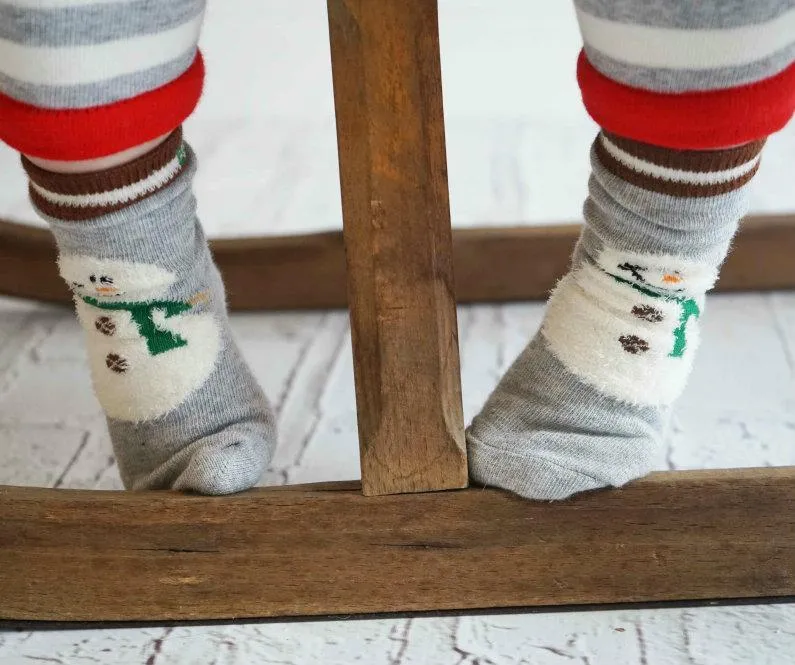 Blade and Rose Snowman Cotton Socks 雪人全棉嬰兒襪