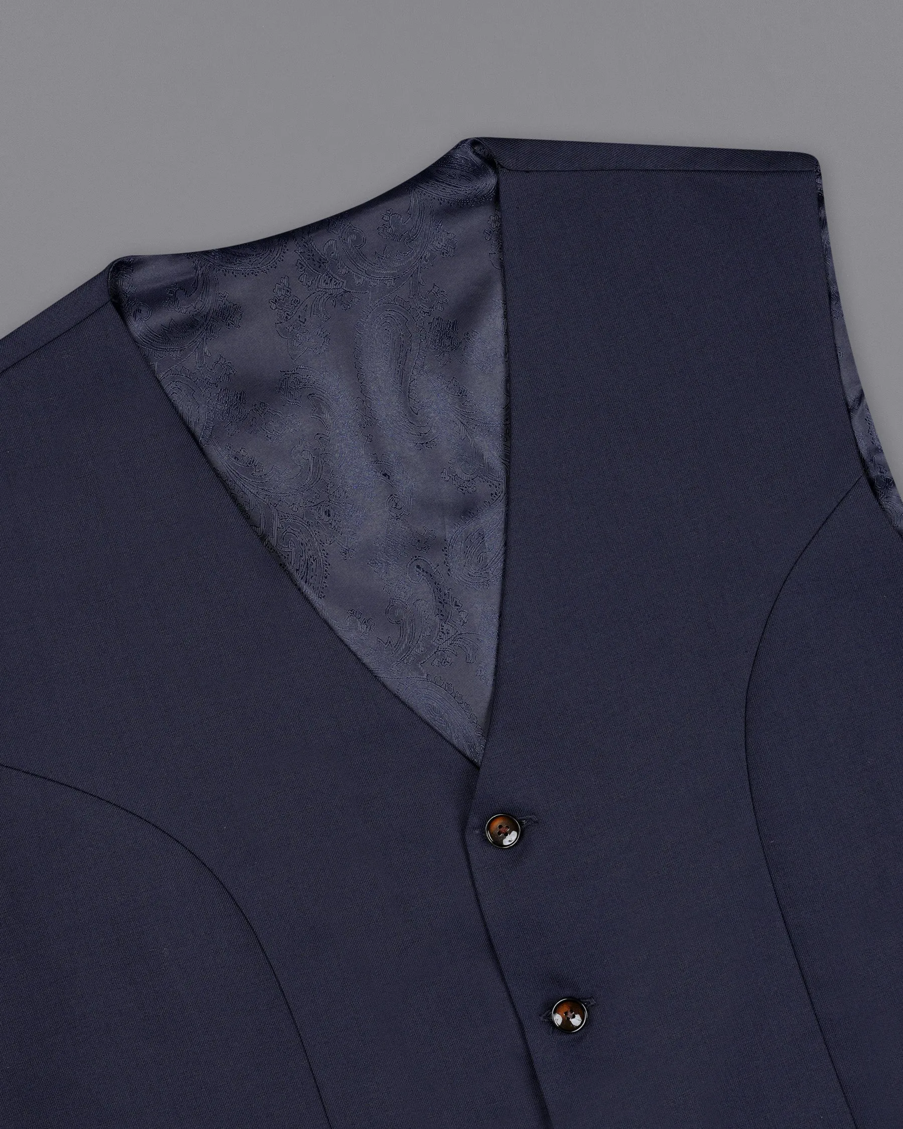 Bleached Cedar Blue Waistcoat
