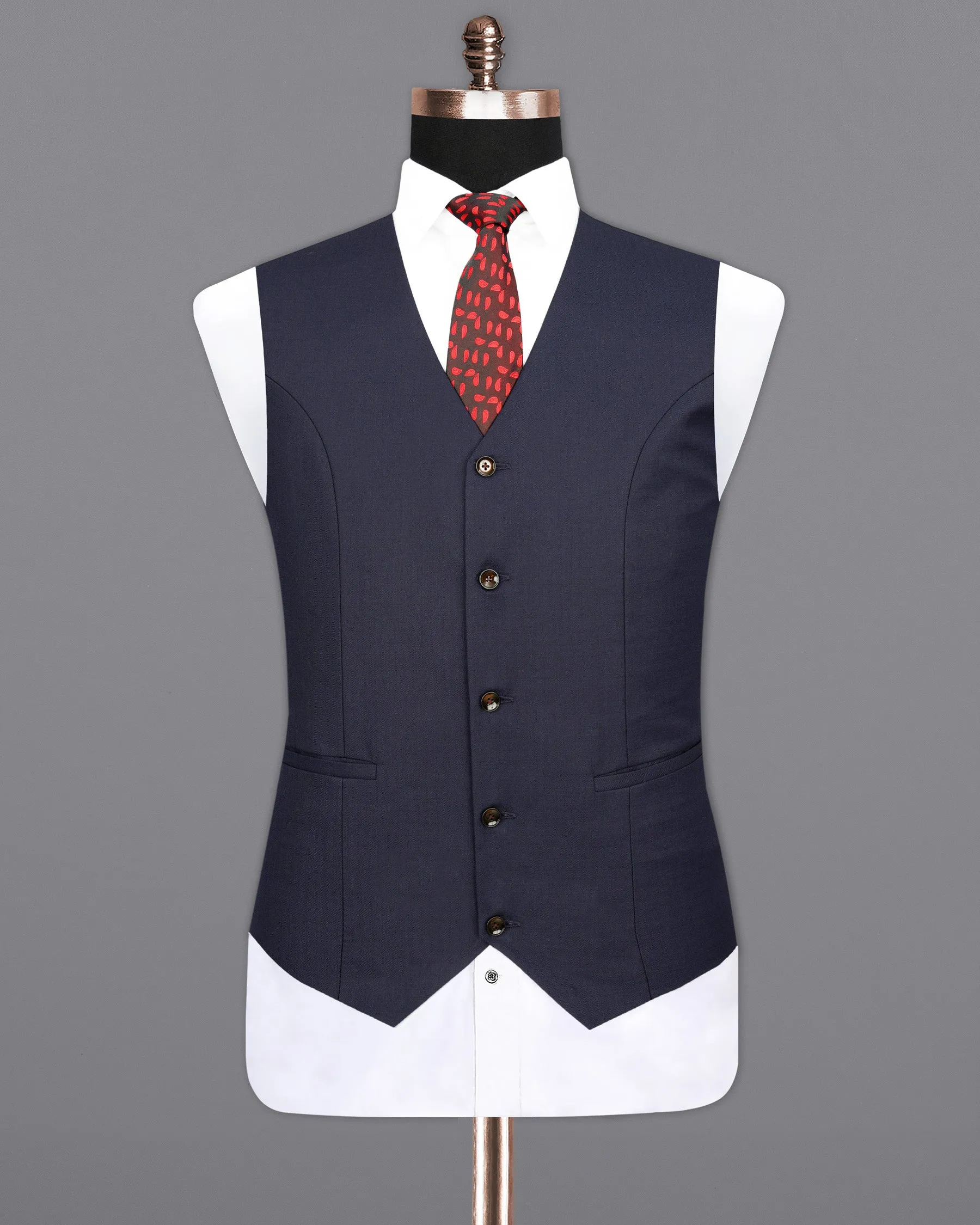 Bleached Cedar Blue Waistcoat