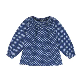 Blue Cherries Georgina Smocked Top