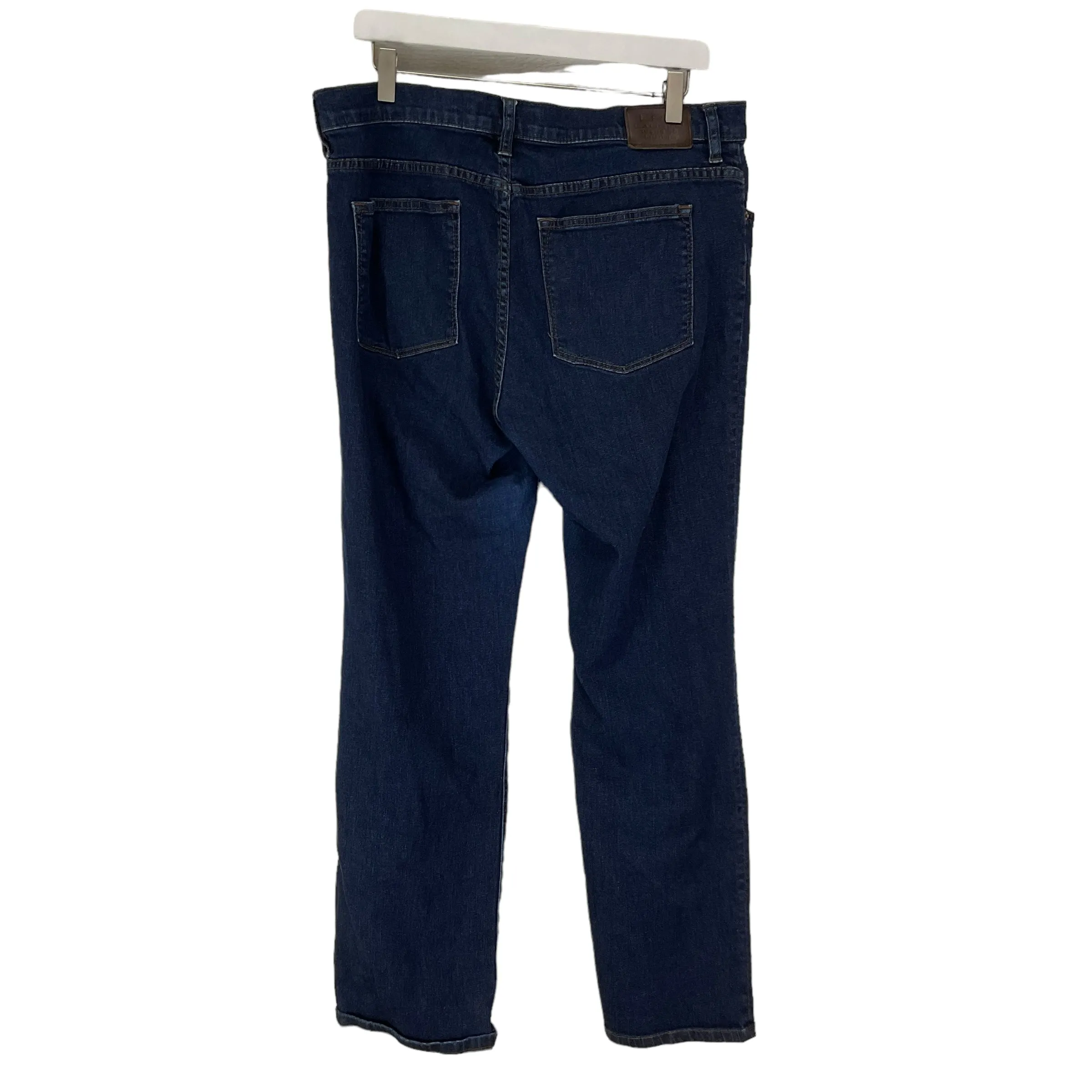 Blue Denim Jeans Straight Lauren By Ralph Lauren, Size 14