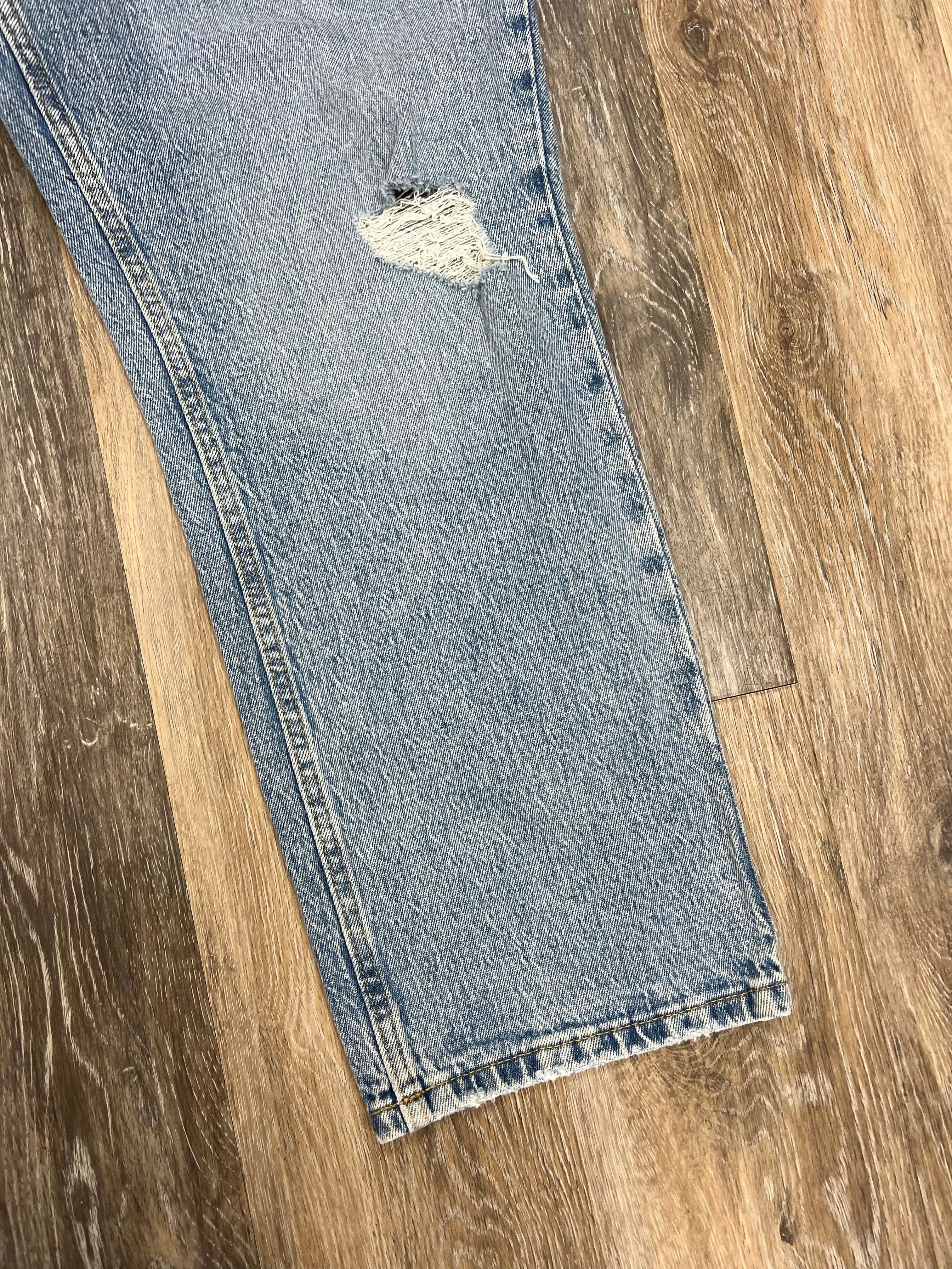 Blue Denim Jeans Straight Wrangler, Size 14/32