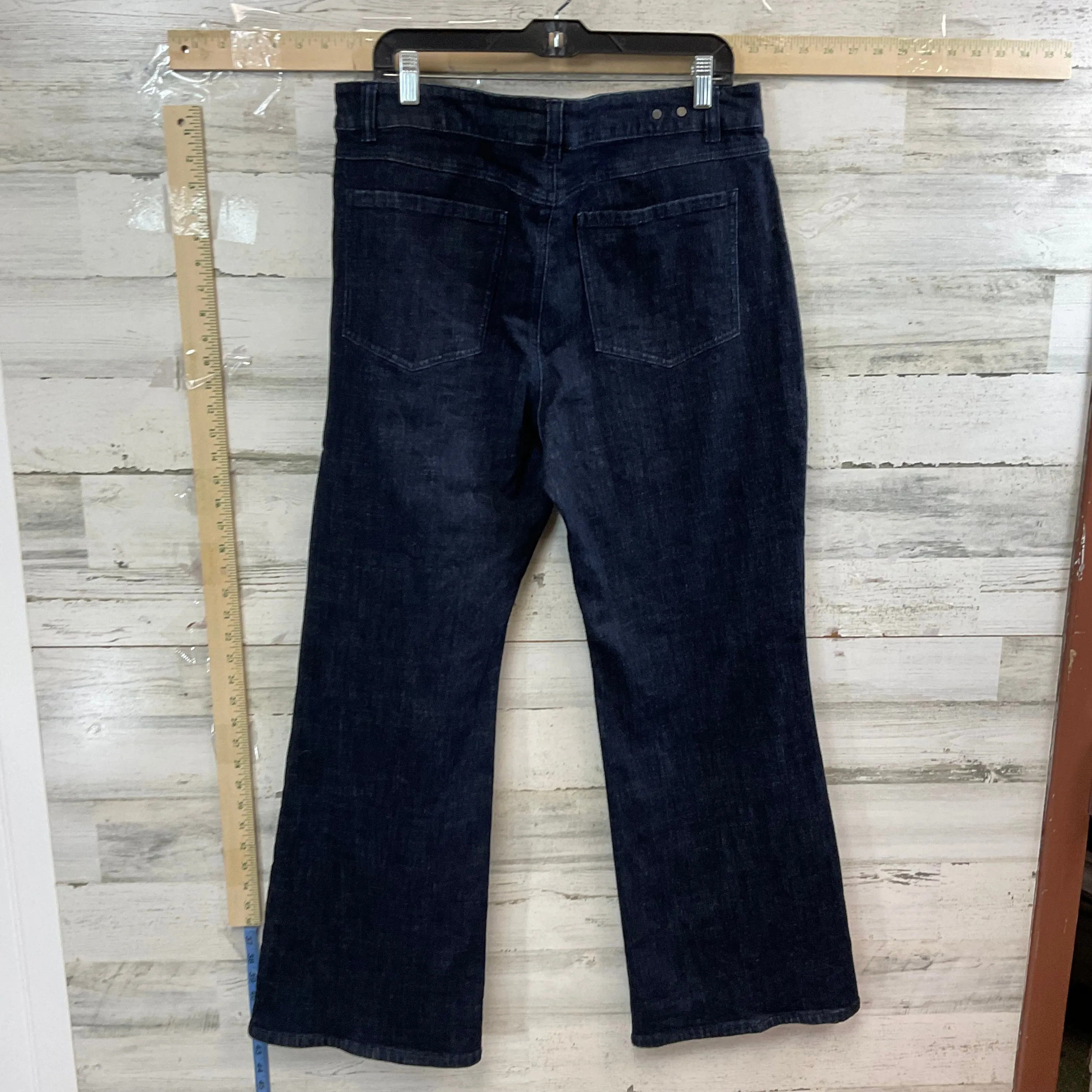 Blue Denim Jeans Wide Leg Cabi, Size 16