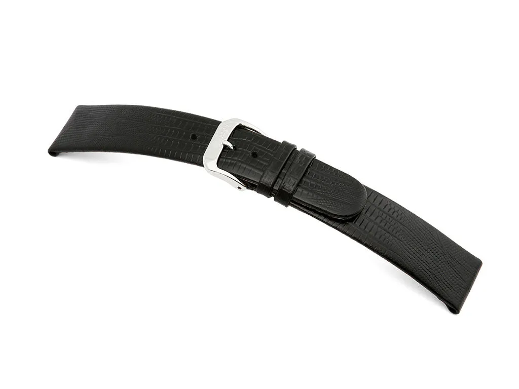 Bolivia - Black - Teju Lizard Grained