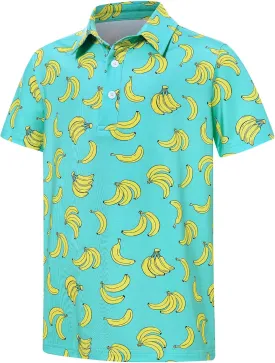 Boys Polo Shirts Hawaiian Golf Clothes Fashion Short Sleeve Kids Cool School Uniform 5-14T