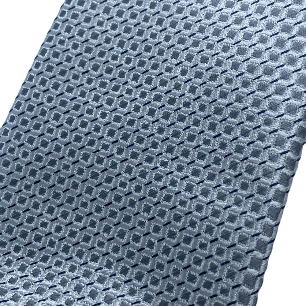 Canali Silver Grey Silk Tie