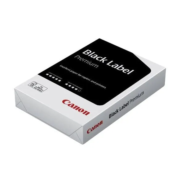 Canon Black Label Premium A4 75gsm FSC White Paper 3 x 500 sheets | CANON BUNDLE/1