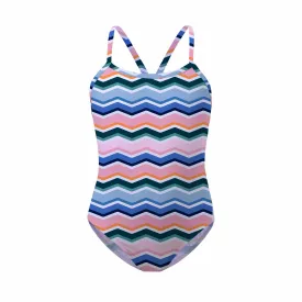 Chevron Wave Racerback Swimsuit