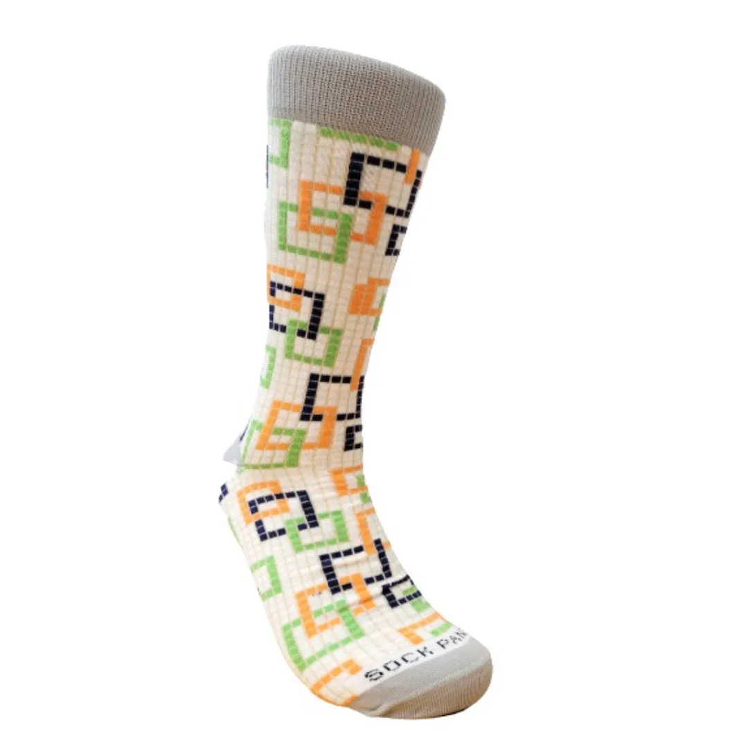 Colorful Square Pattern Socks from the Sock Panda (Adult Medium - Women's Shoe Sizes 5-10)