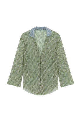 Crystal Mesh Pyjama Shirt