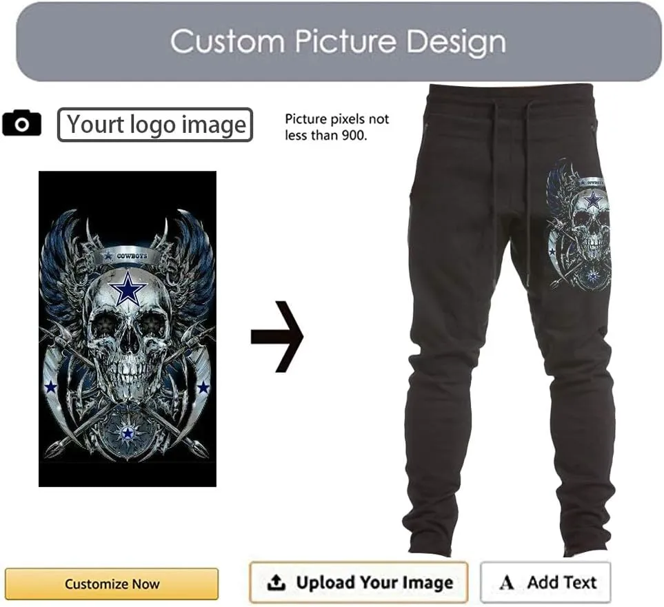 Custom Personalized Men's Jogger Gym Workout Pants
