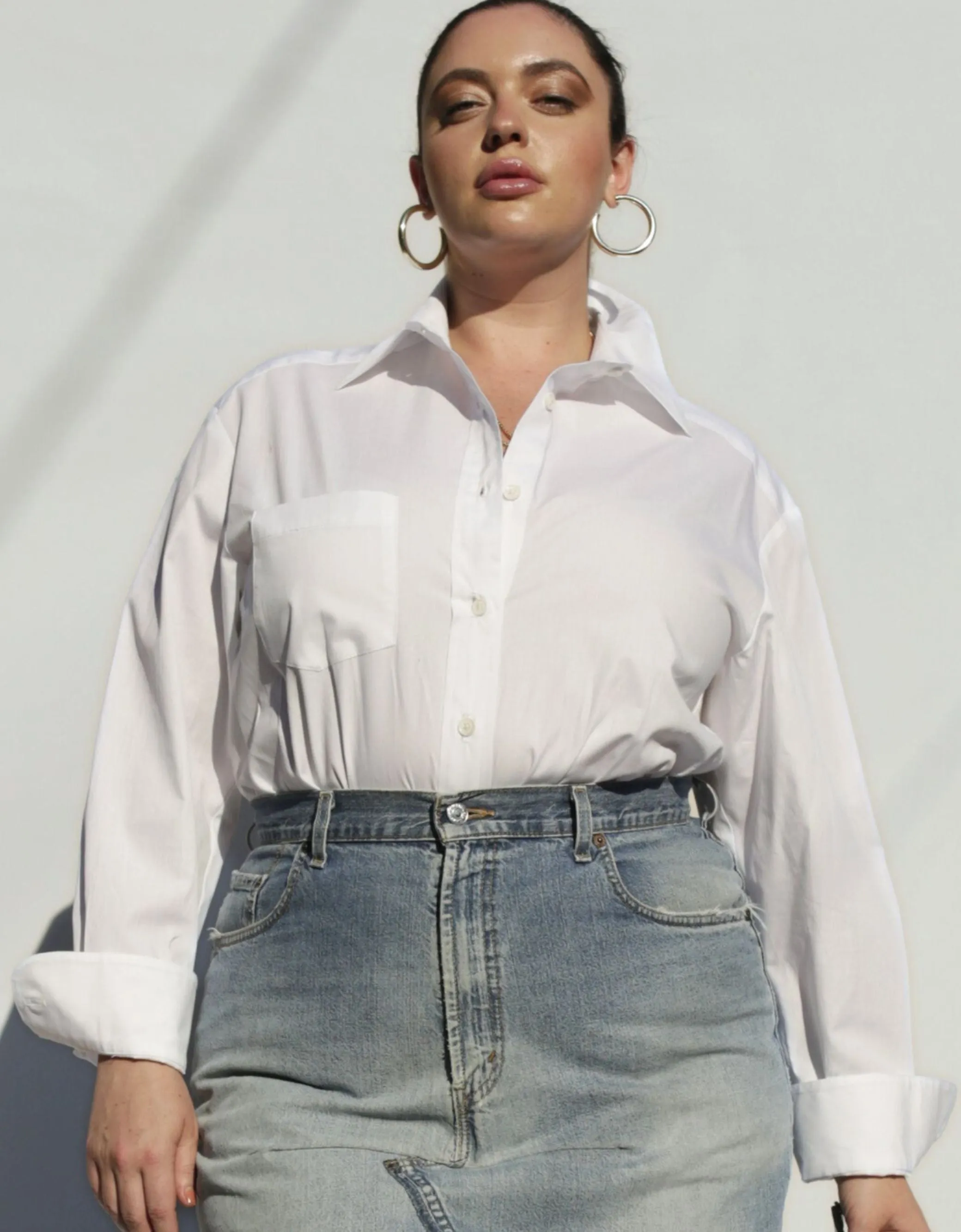 Deconstructed Reconstructed Denim Maxi Skirt