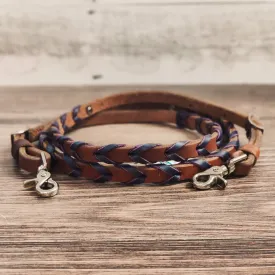 Eggplant Laced Barrel Reins