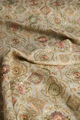 EMBROIDERED SILK B32-39