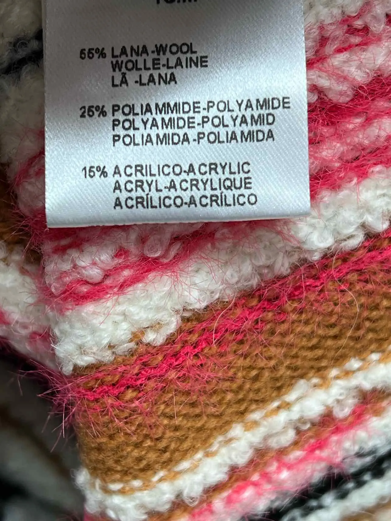 Floor Size S Tan/Multi-color Stripe Knit NEW Designer Vest
