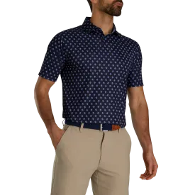 FootJoy Flower Foulard Lisle Self Collar Polo