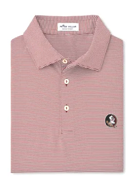 FSU Jubilee Stripe Perf Polo Maroon