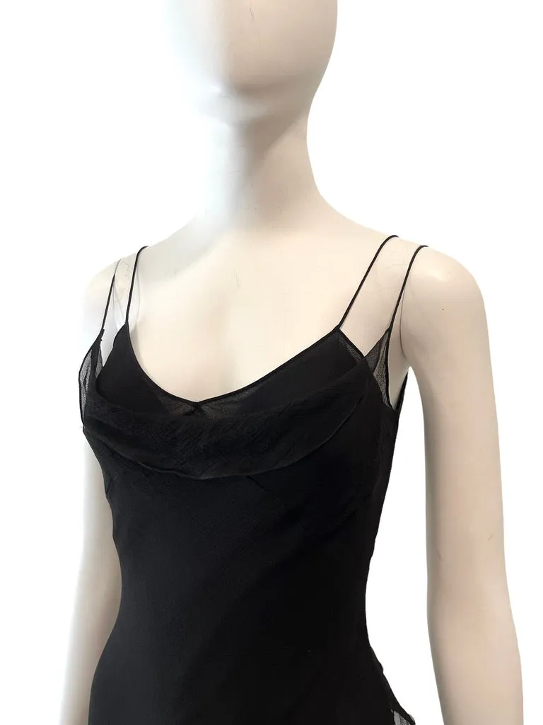 F/W 2000 GALLIANO Sheer Silk Flamenco Dress