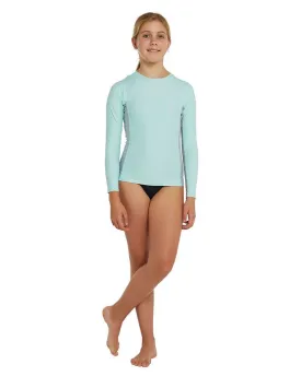 Girls Classic Uv Ls Rash Vest