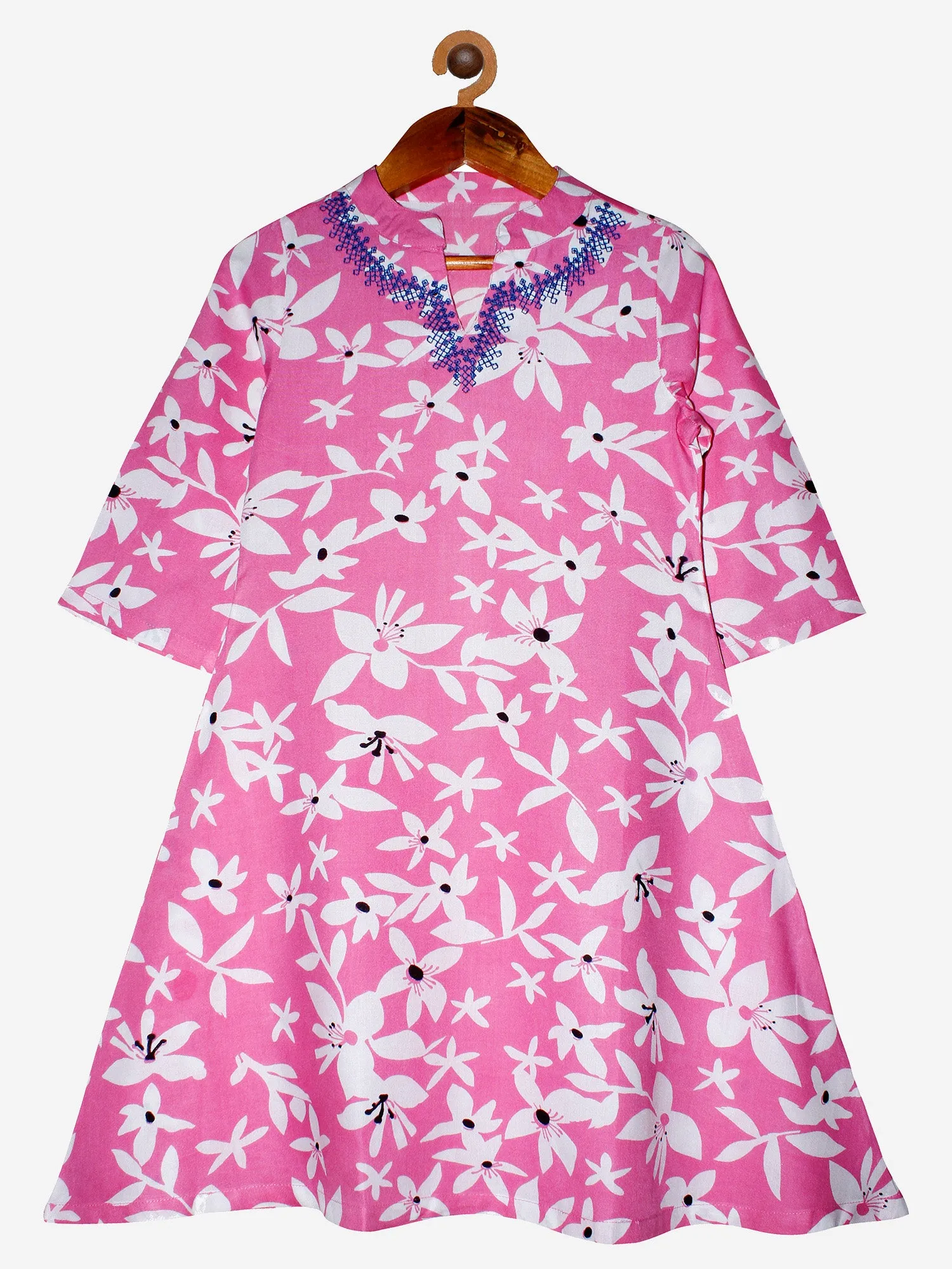 Girls Printed Kurta and Leggings Set