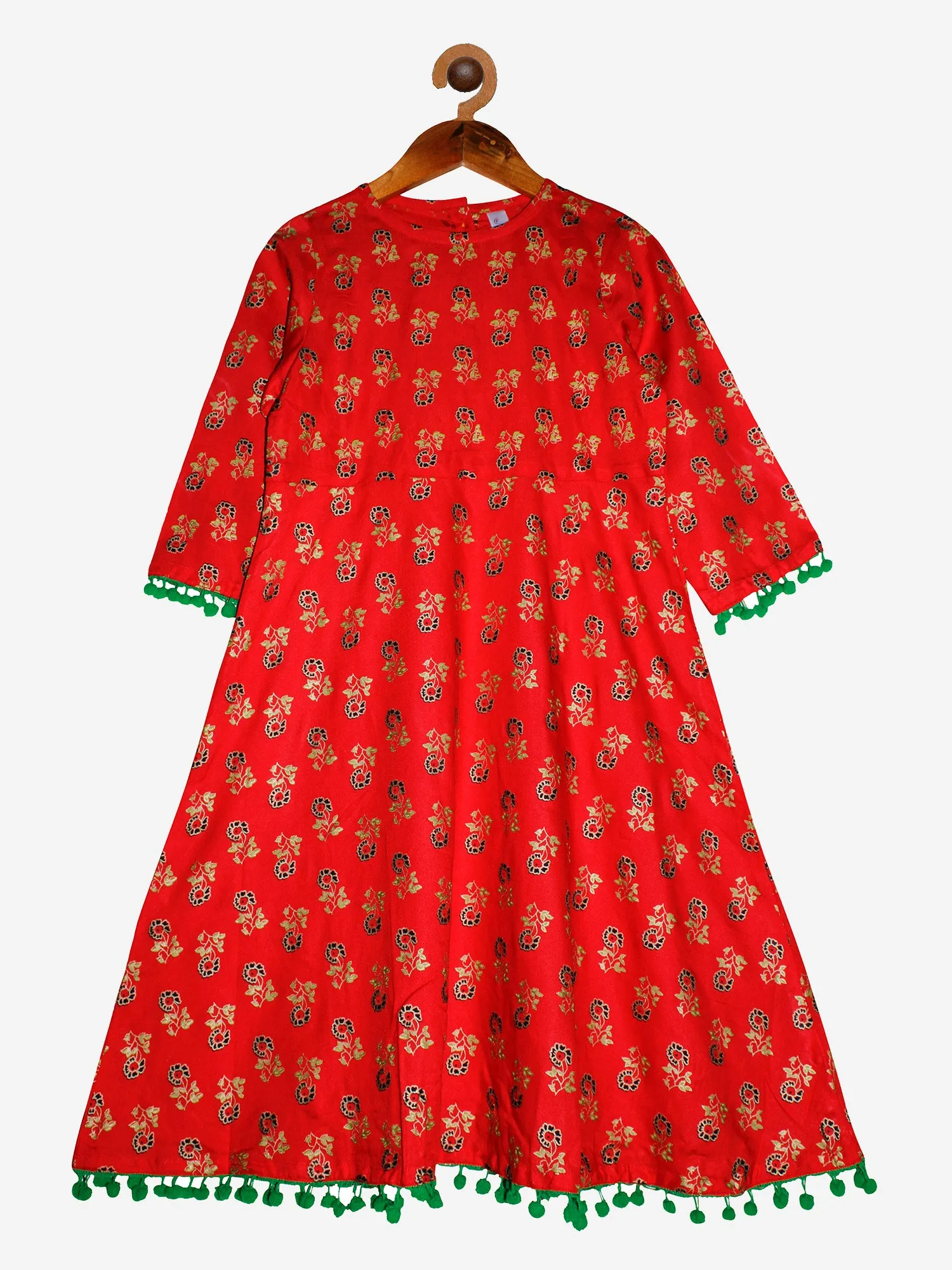 Girls Printed Kurta and Leggings Set