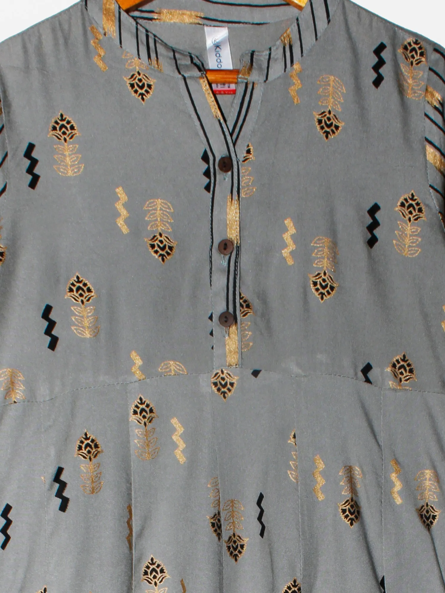 Girls Printed Kurta and Leggings Set