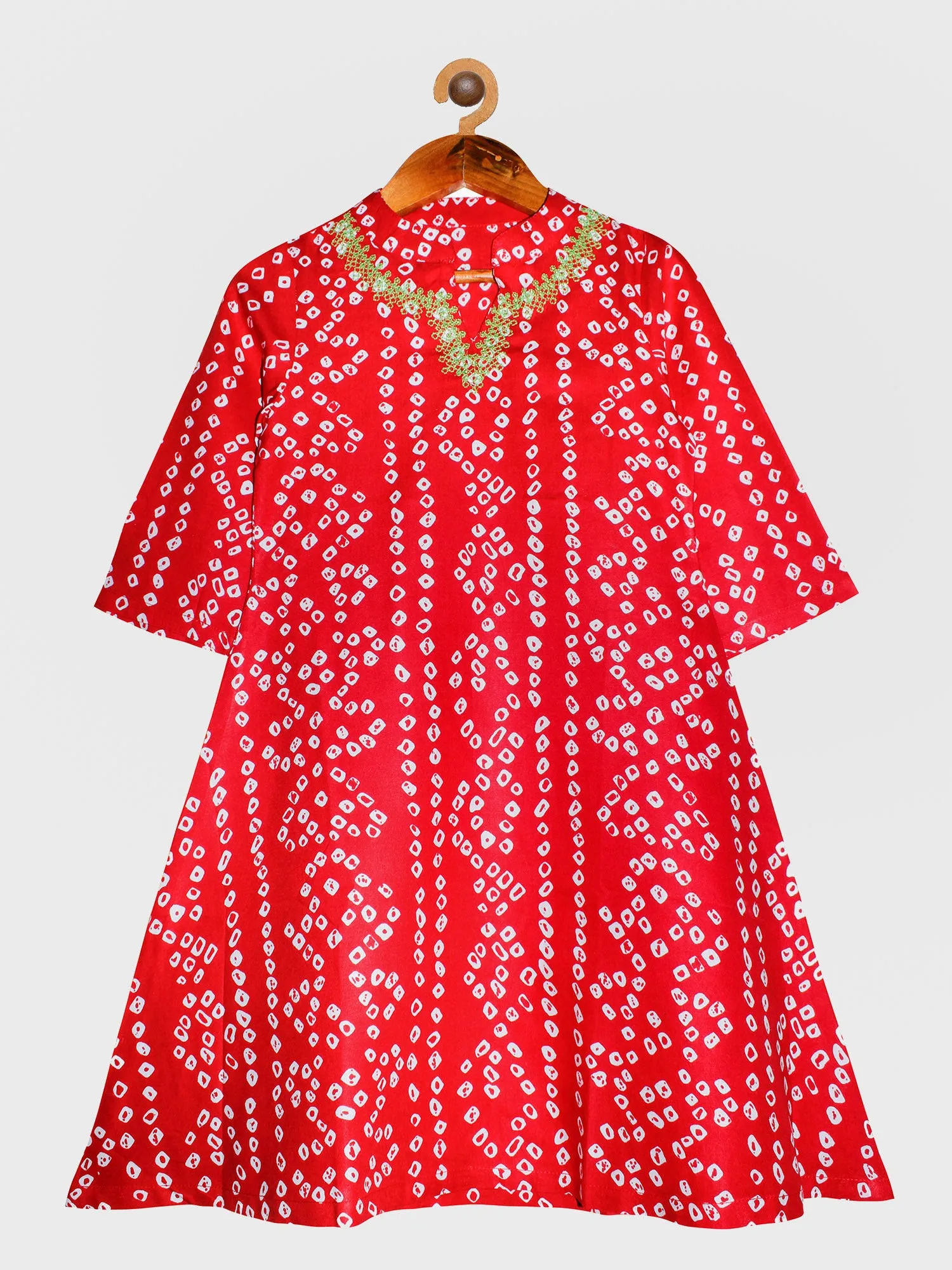 Girls Printed Kurta and Leggings Set