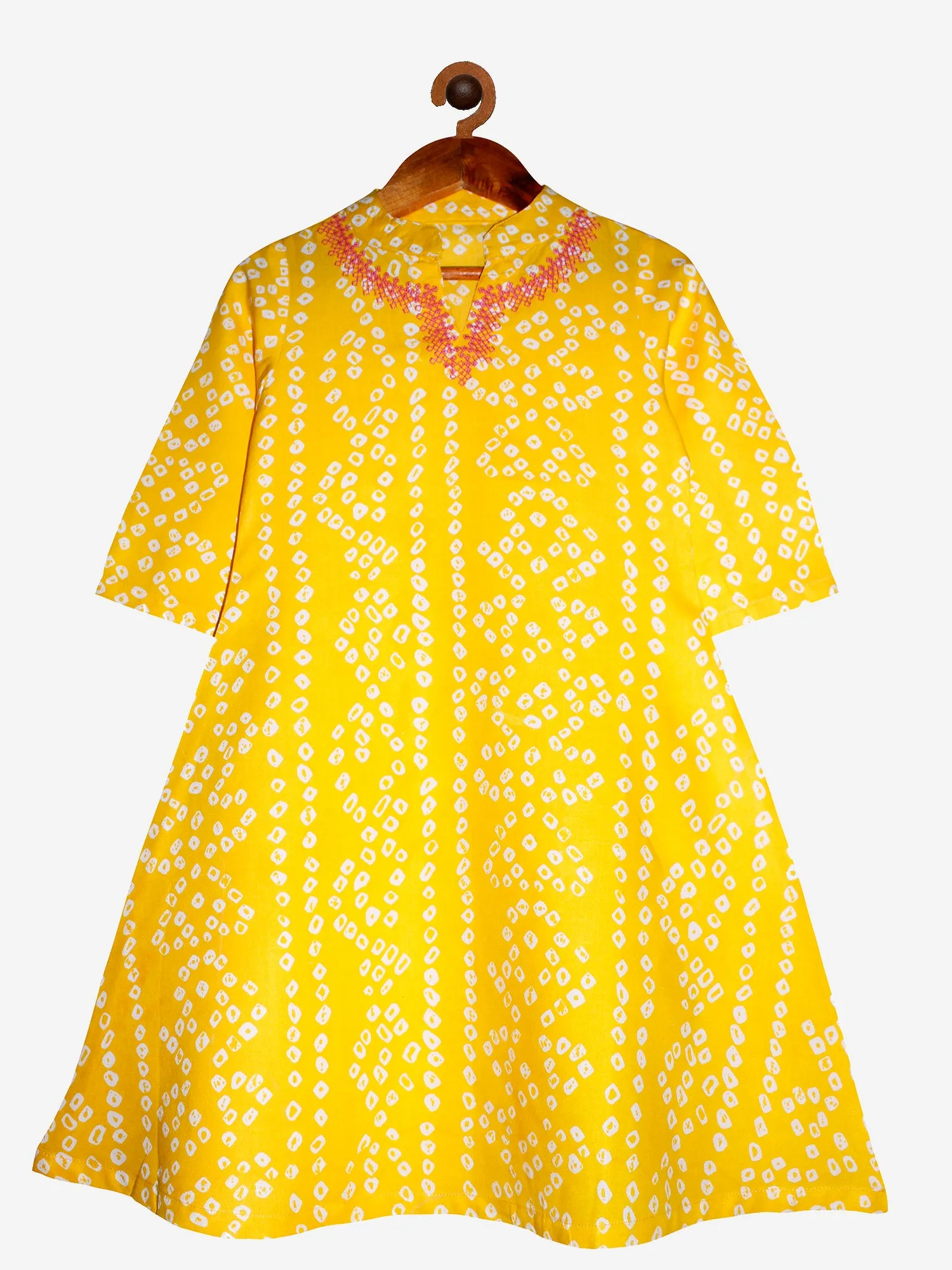 Girls Printed Kurta and Leggings Set