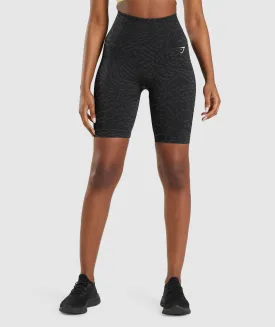Gymshark Adapt Animal Seamless Cycling Shorts - Black