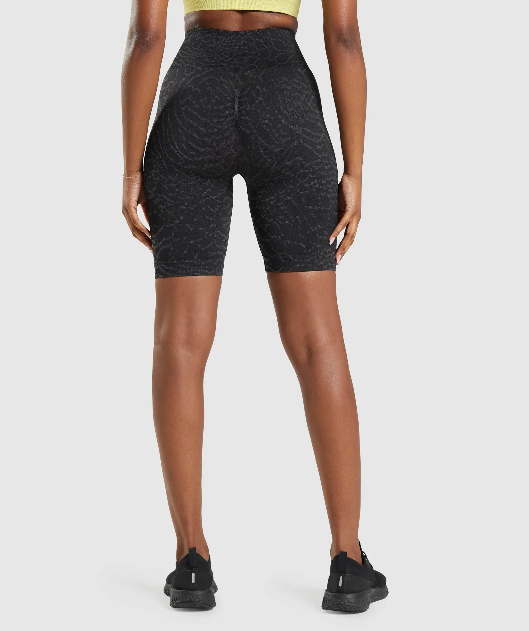 Gymshark Adapt Animal Seamless Cycling Shorts - Black