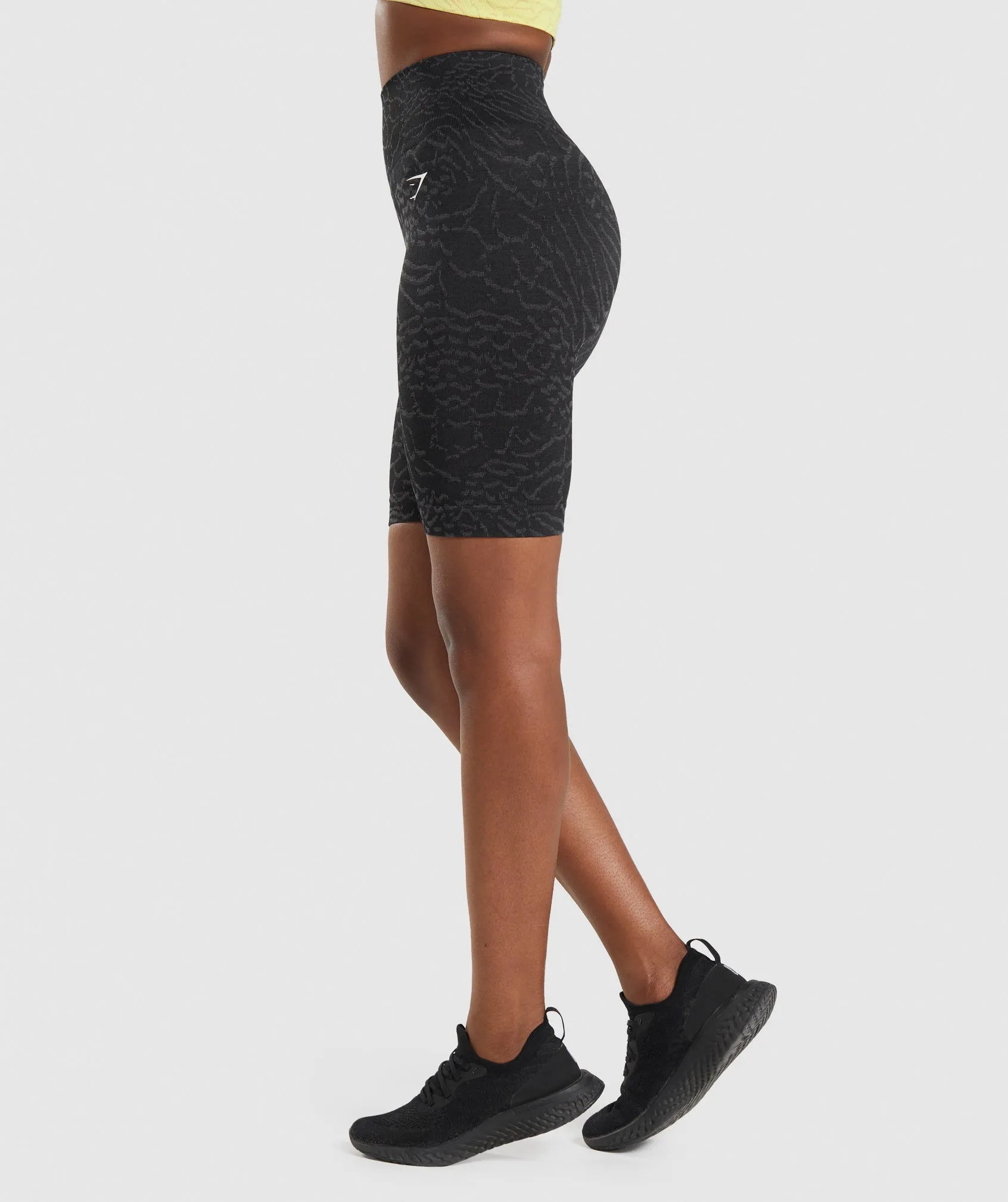 Gymshark Adapt Animal Seamless Cycling Shorts - Black