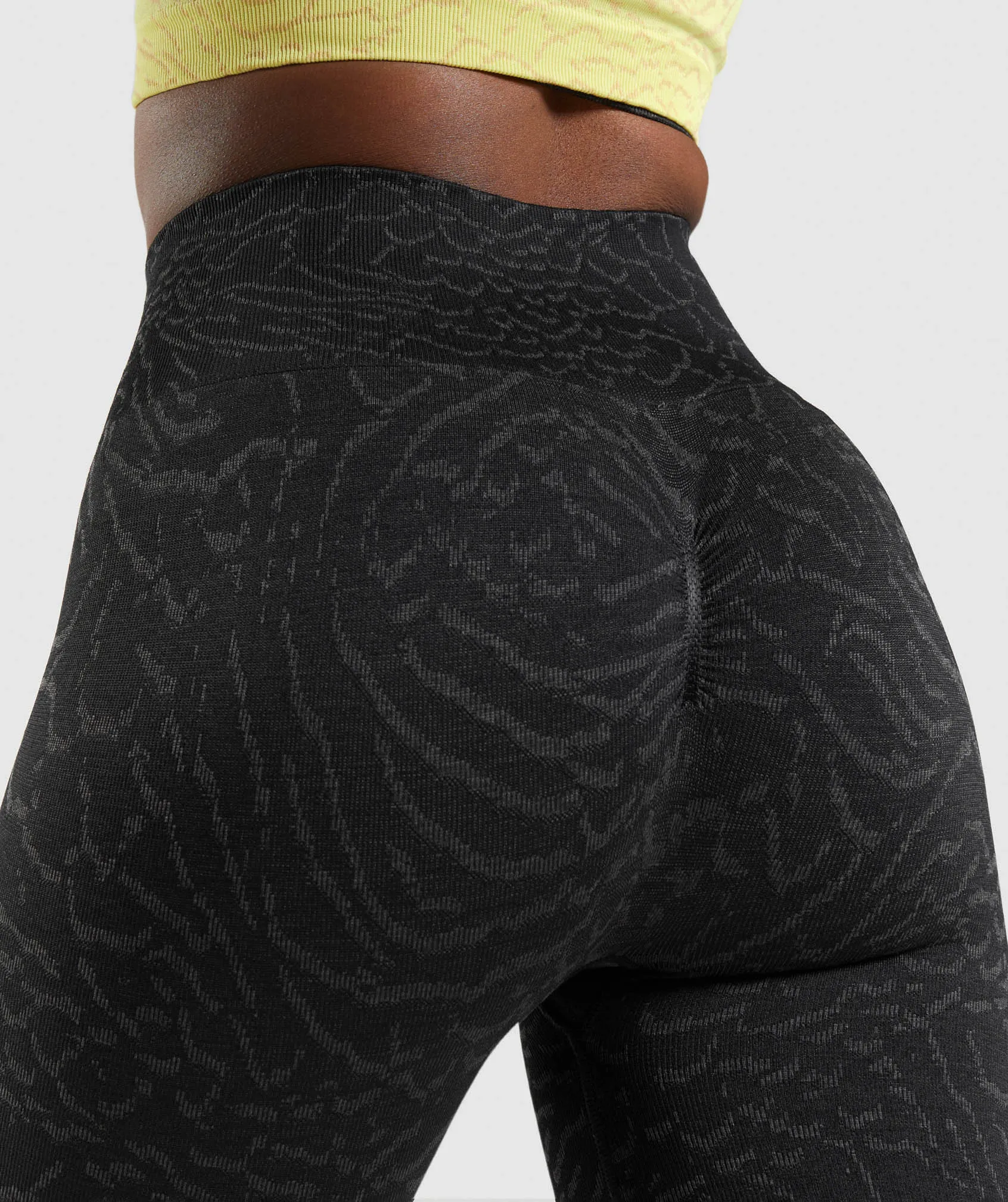 Gymshark Adapt Animal Seamless Cycling Shorts - Black
