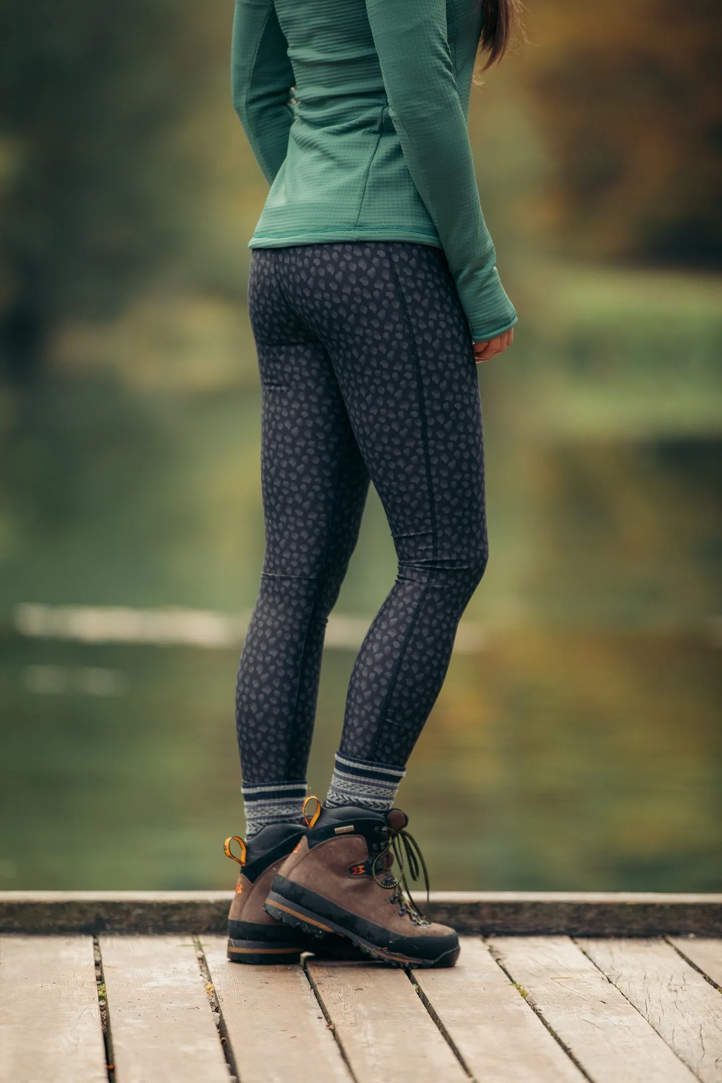 Hiker Leggings Black Dahlia