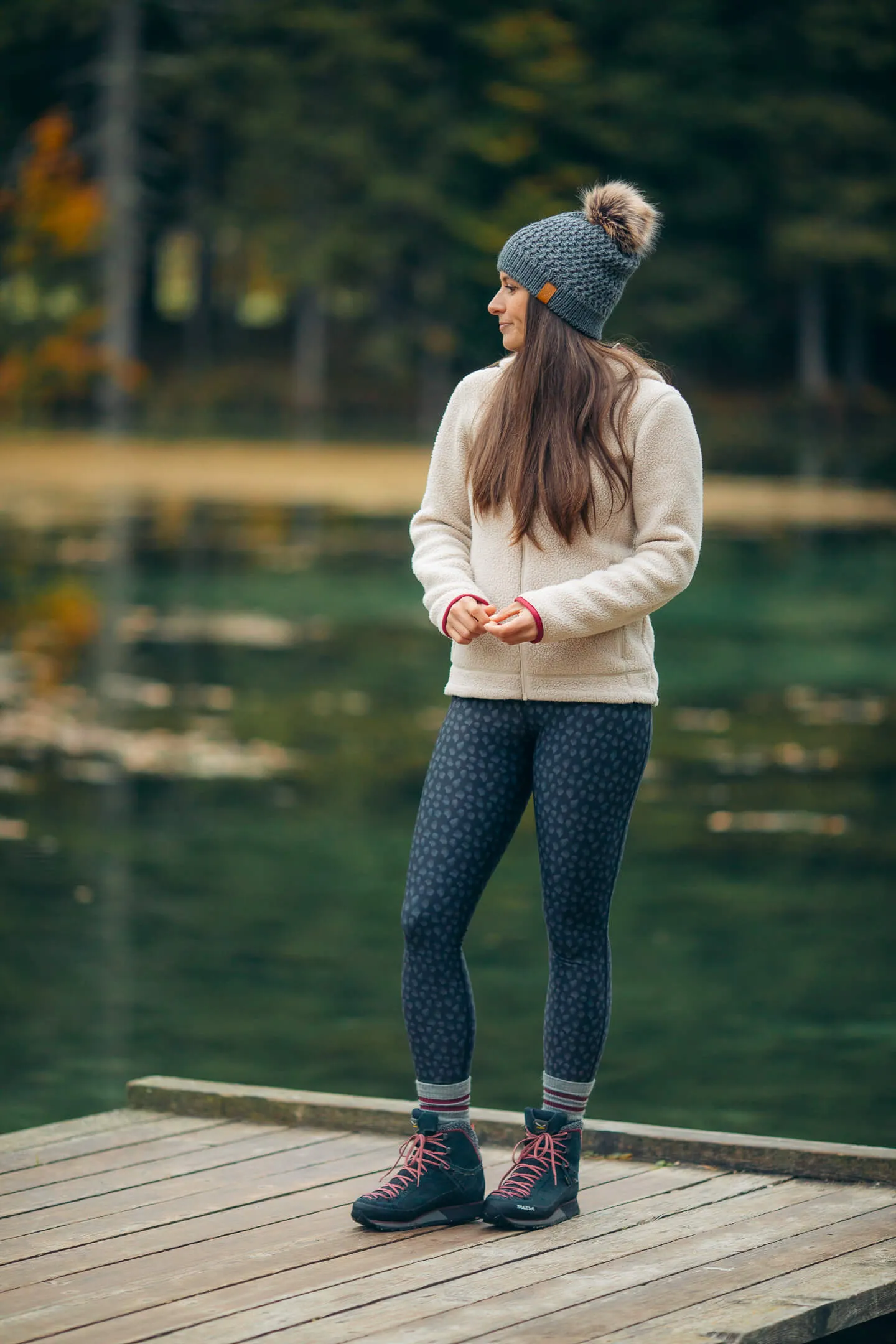 Hiker Leggings Black Dahlia